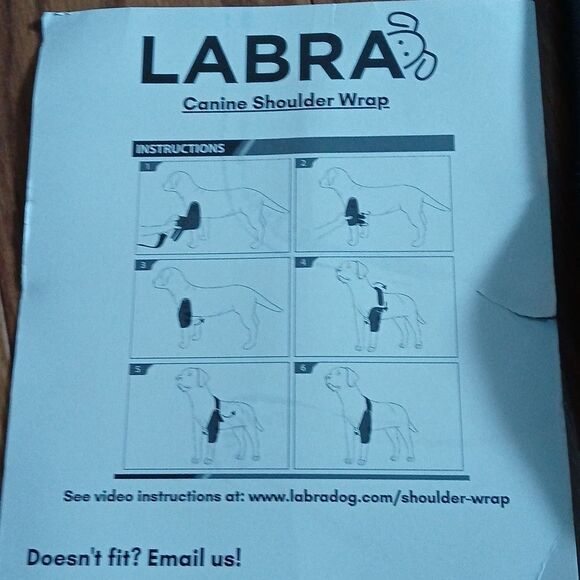Labra Dog Canine K9 Shoulder Elbow Callus Pain Relief Brace Wrap Sz M Right Leg - Picture 3 of 8